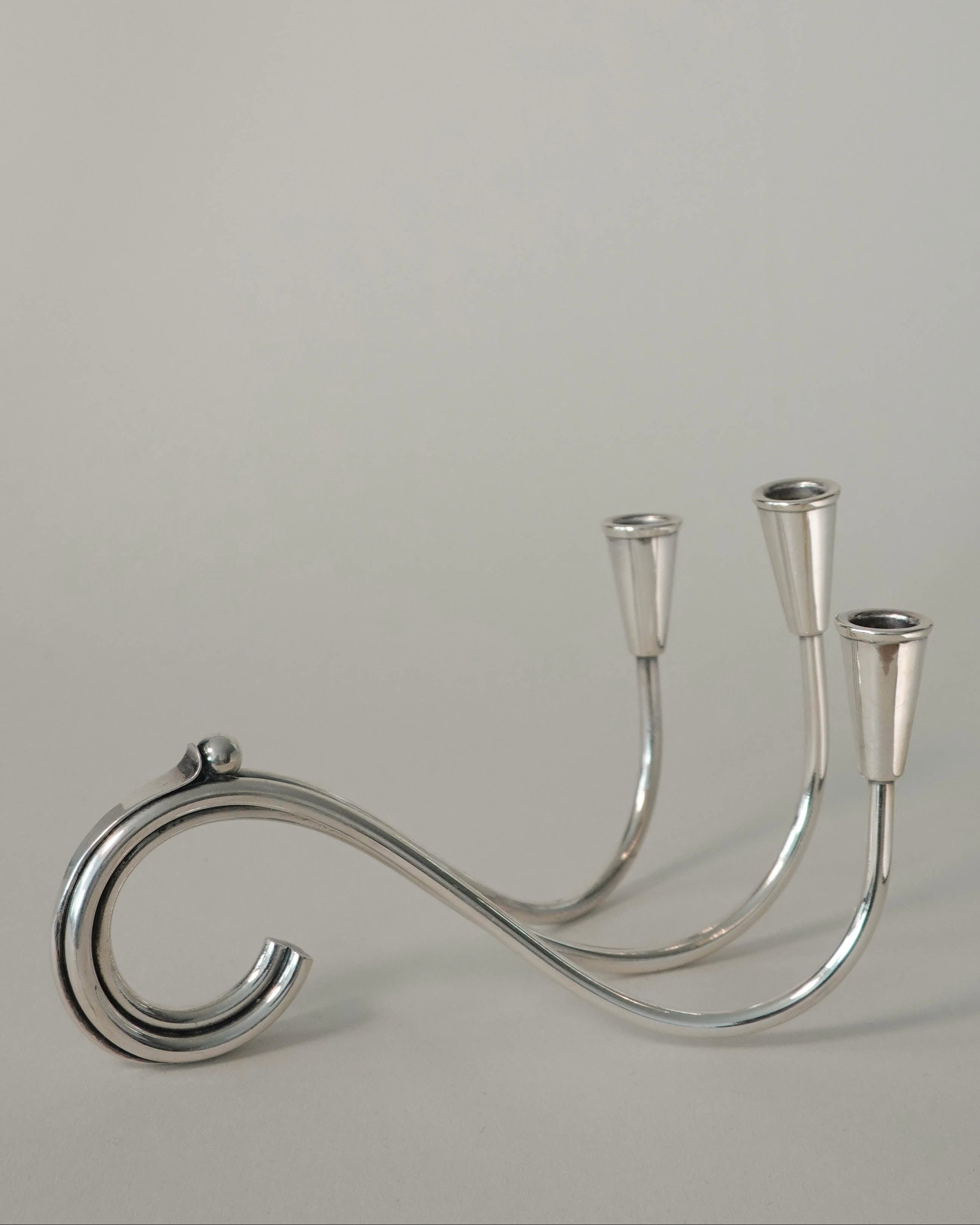 Danish Curved Candle Holder