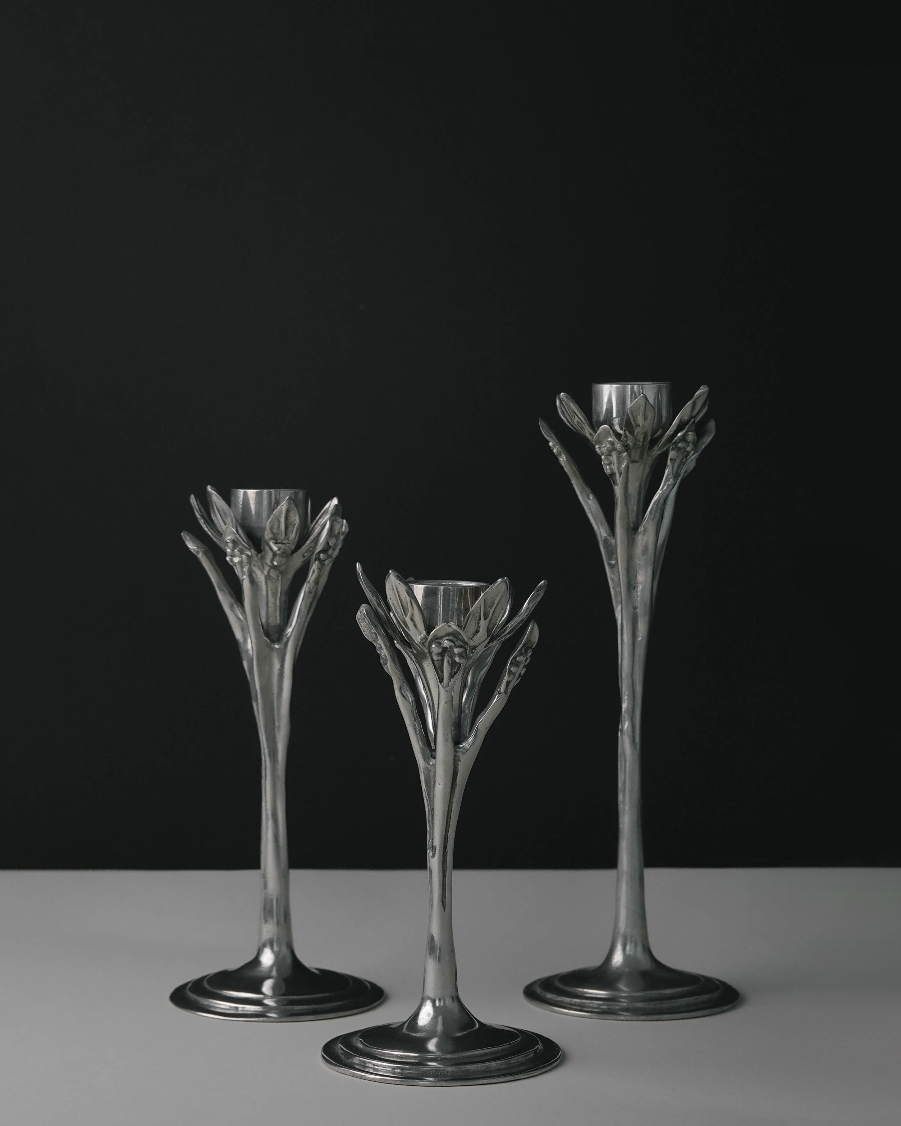 Sculptural Floral Candle Holder