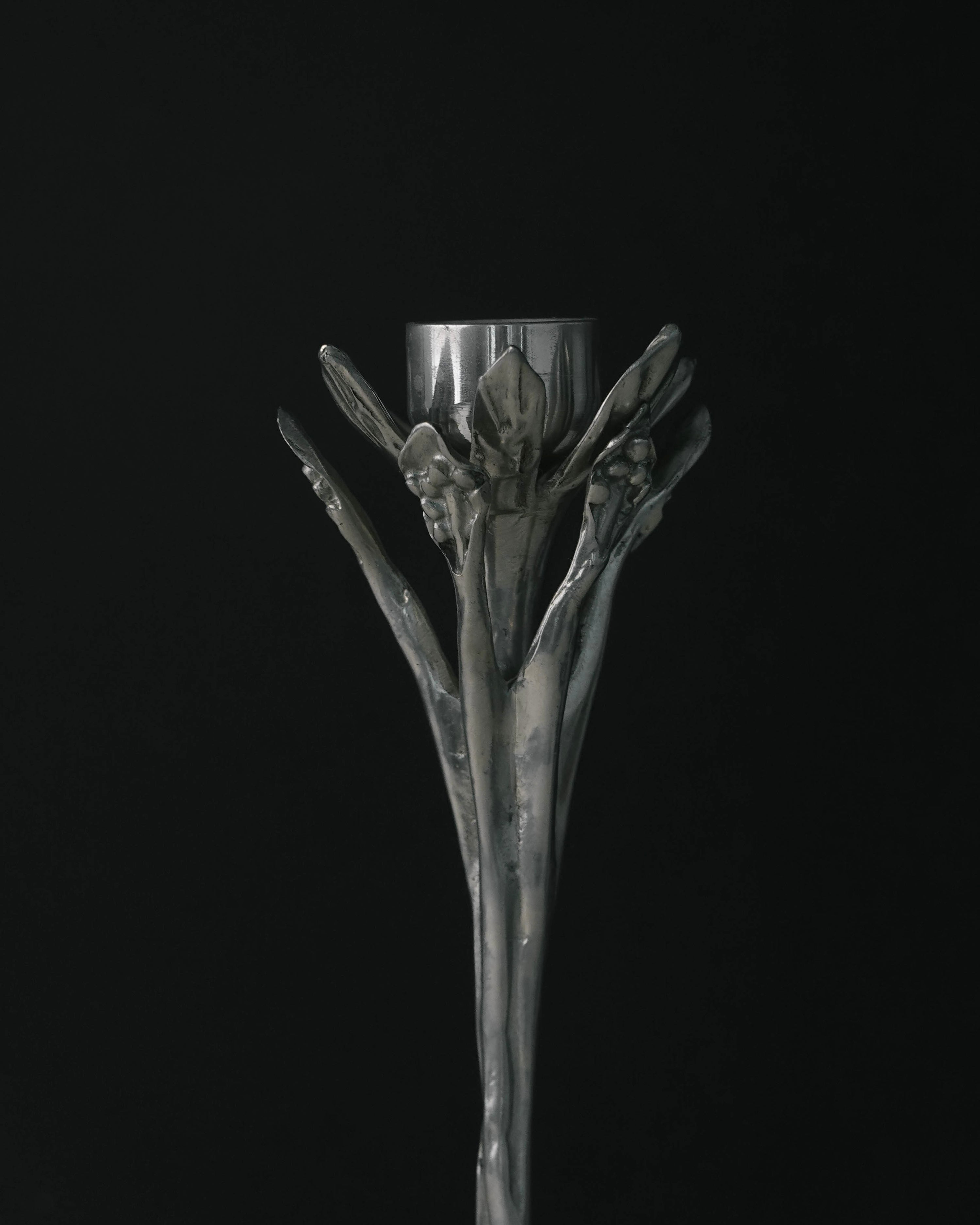 Sculptural Floral Candle Holder